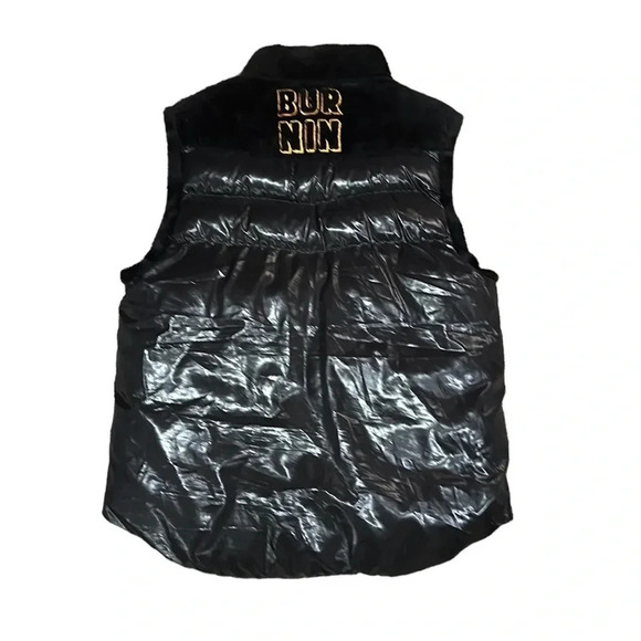 Vintage 90s Bob Marley Burnin Puffer Vest Men’s - Picture 3 of 9